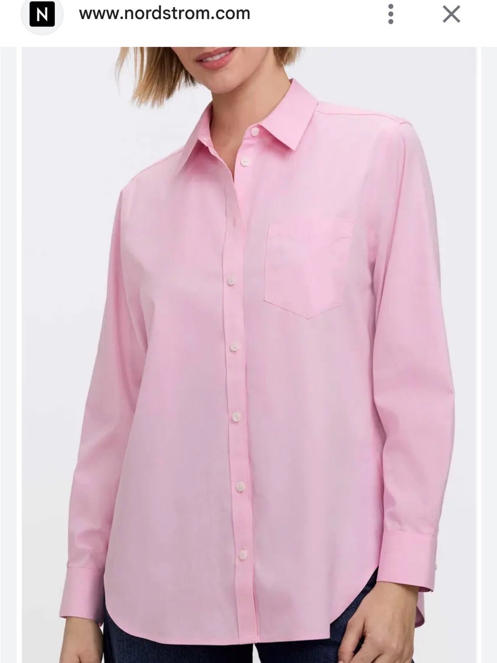 Foxcroft  Button-Down Shirt - Pink
